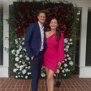 Elliatt Fuchsia One-Shoulder Dress